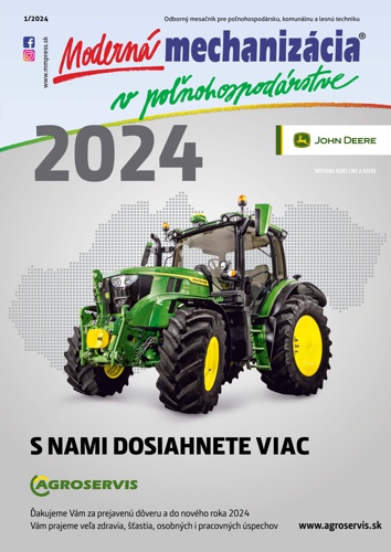 Moderná mechanizácia v poľnohospodárstve 1/2024