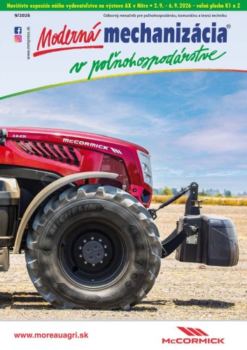 Moderná mechanizácia v poľnohospodárstve 9/2026